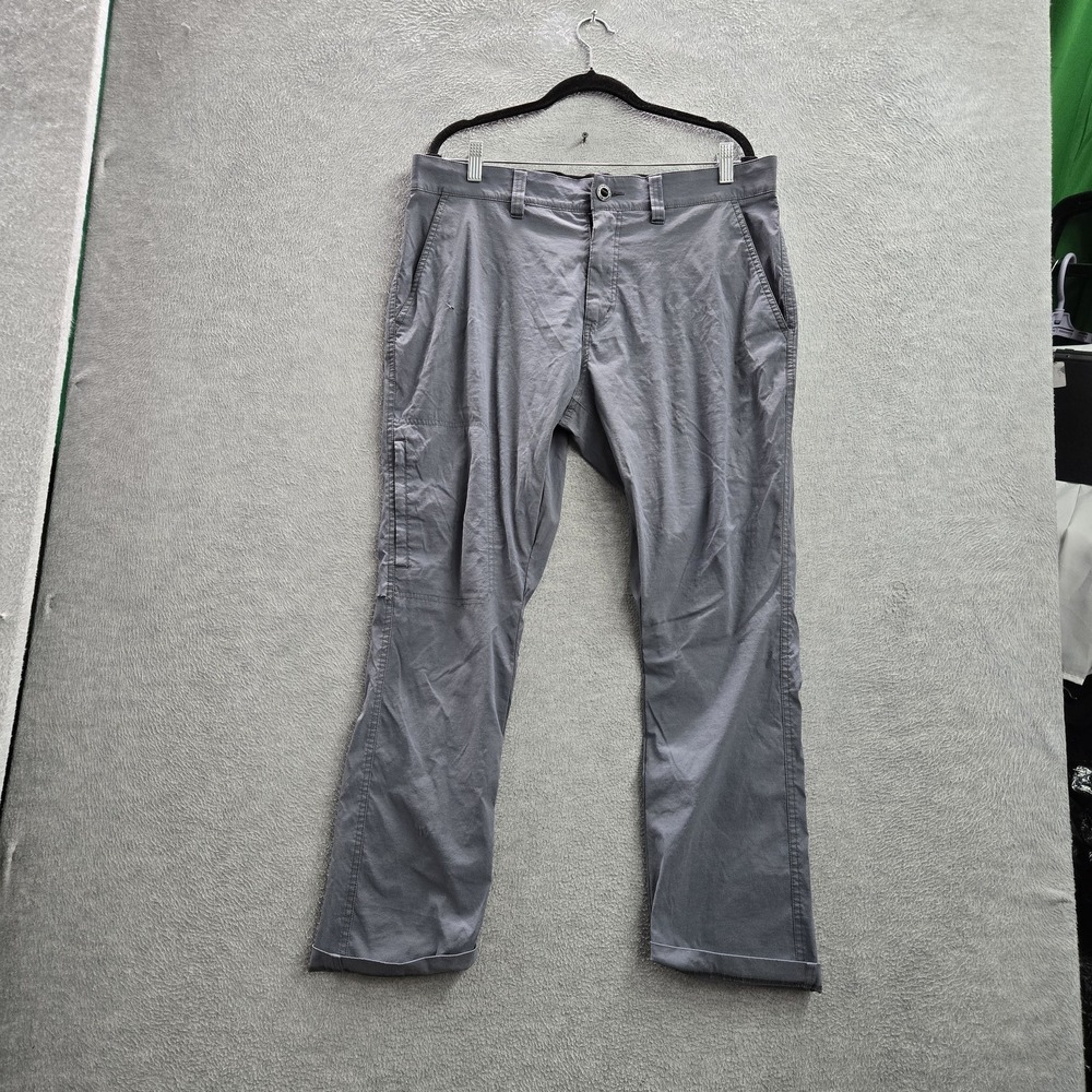 Orvis Men Pants 36 Gray Nylon Spandex Trek Stretch Travel Chino 27" Inseam